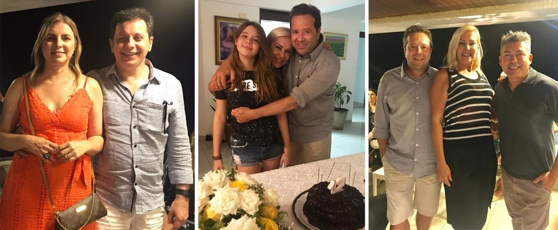 Adriana Bagno armou comemoração de aniversário da filha Júlia e do maridão Gustavo Neves