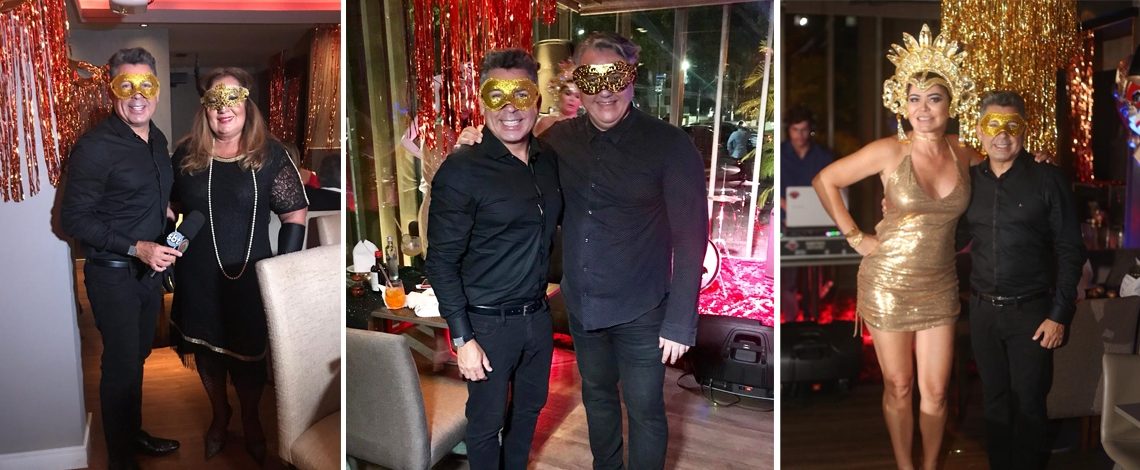 Confete e serpentina: baile de máscaras do Empório Gourmet reuniu vips em noite luxuosa