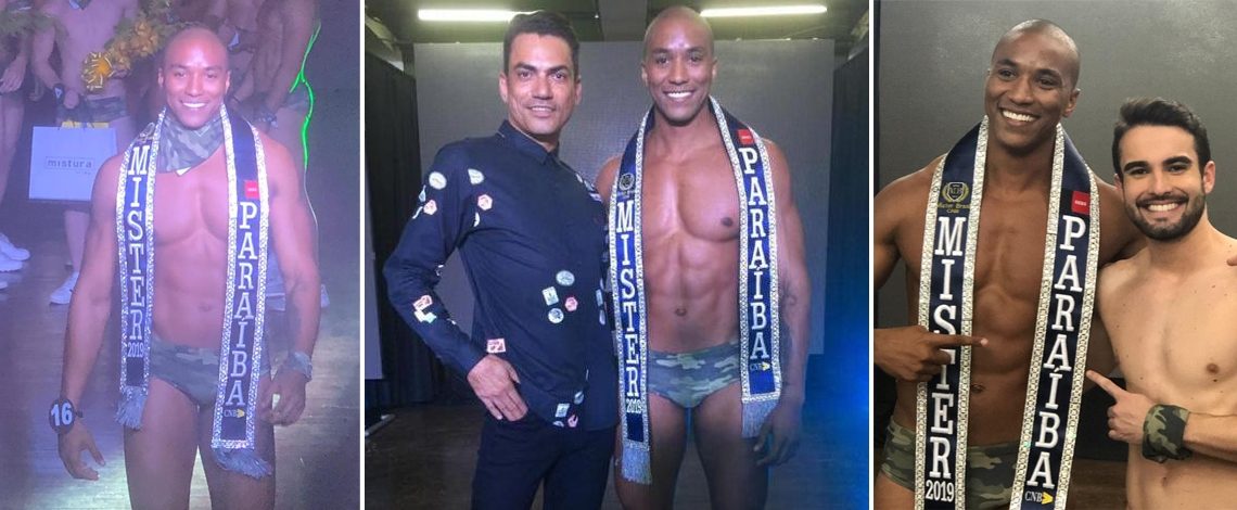 O modelo e Sargento do Exército Ítalo Cerqueira é eleito Mister Paraíba 2019