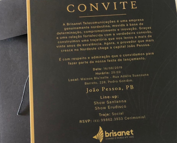 É amanhã: Festa Brisanet João Pessoa