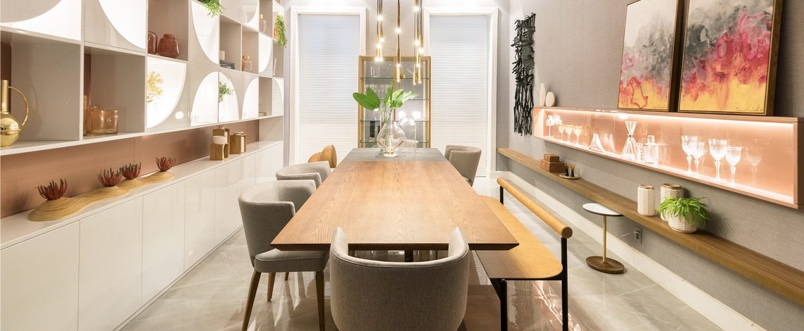 Sala de jantar da CasaCor PE 2019: arquiteta Marylia Nogueira aposta em utensílios na decoração da sala de jantar