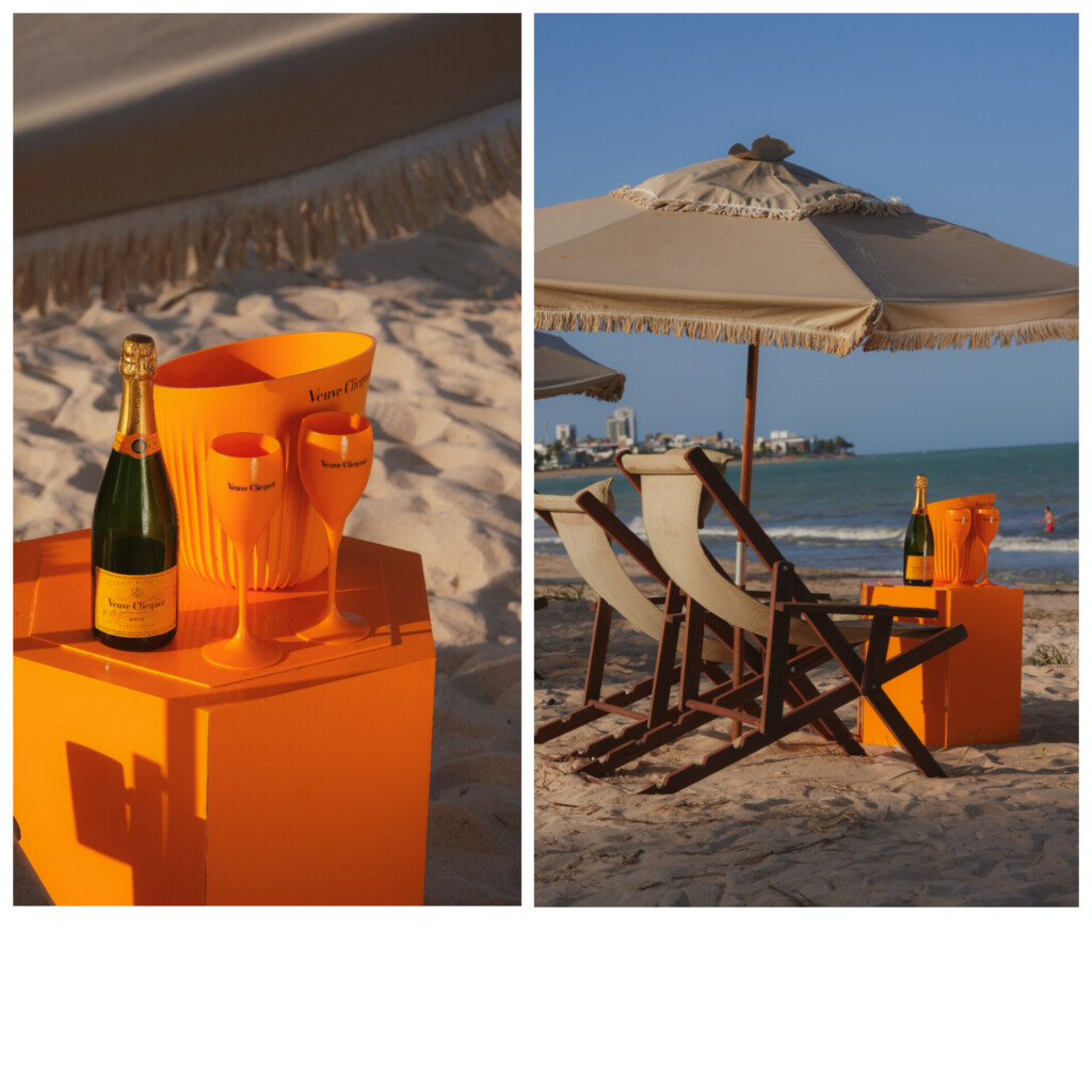 Ambientação exclusiva da Veuve Clicquot