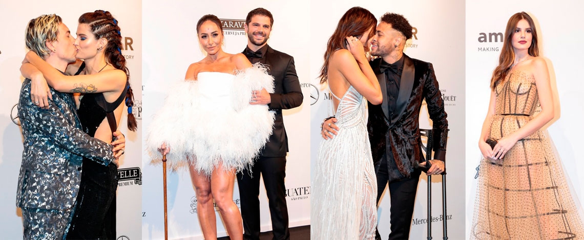 Baile de gala do amfAR reuniu famosos em São Paulo
