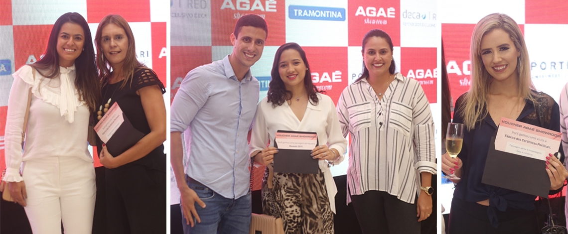 Agaé Showroom PB sorteou visitas à Expo Revestir 2019 em SP e fábrica da Portinari em SC