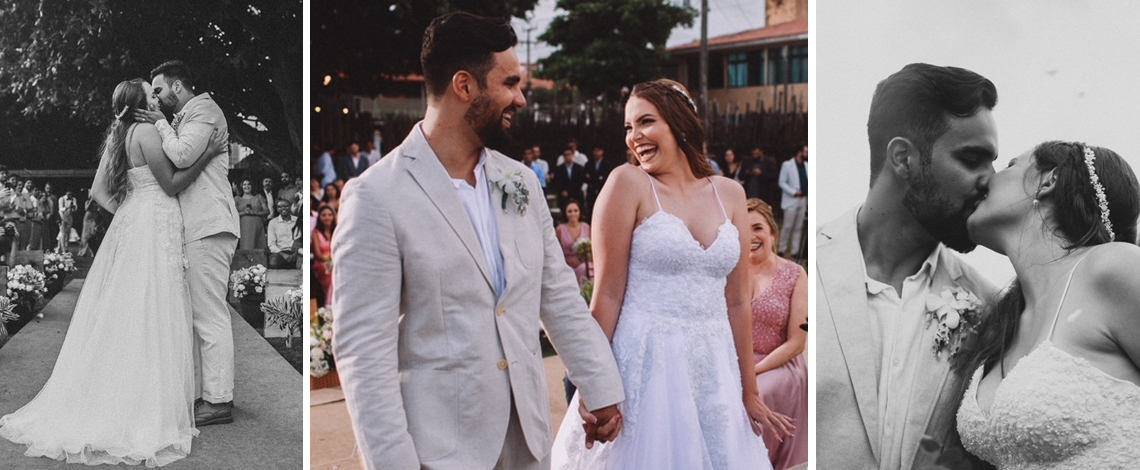 Alegria e emoção no casamento de Júlia e André Armani