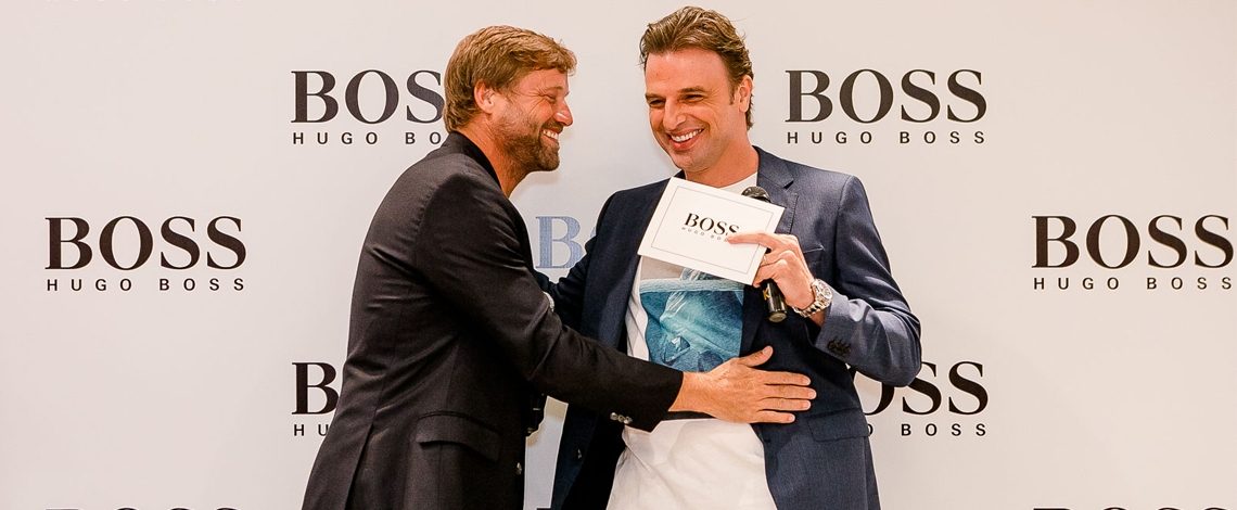 VIPs celebram à vinda do premiado velejador britânico Alex Thomson ao Brasil