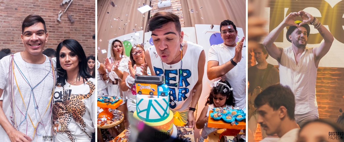 Alegria em clima de carnaval para festejar o aniversário de Alysson Bernardo