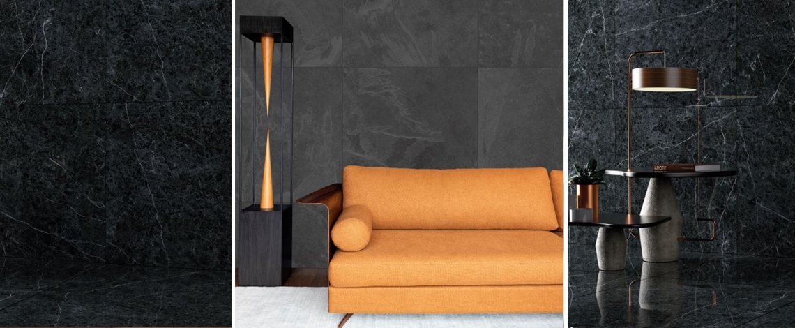 Revestimento preto: elegância e contraste para ambientes clássicos e modernos