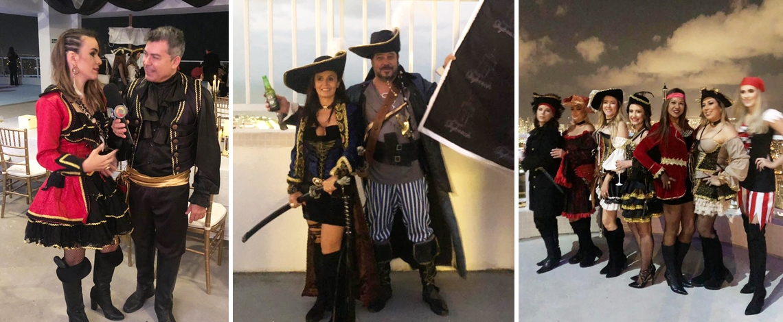 Festa à fantasia marca a comemoração de aniversário do empresário Eric Gassmann