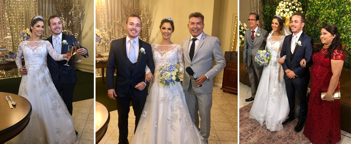Andresa Stefanny e Robson Maurício se casam e celebram o amor com festa