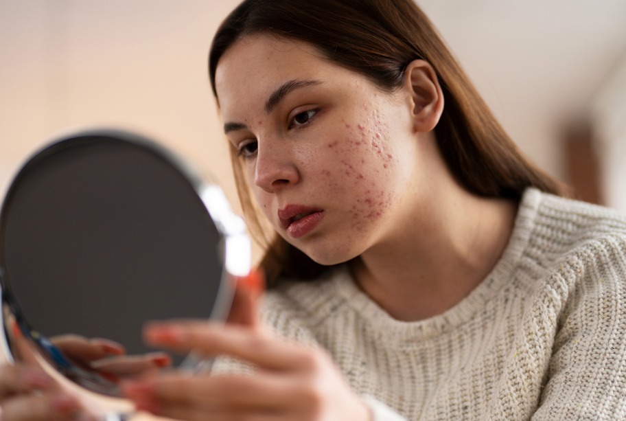Acne tardia desafia mulheres adultas