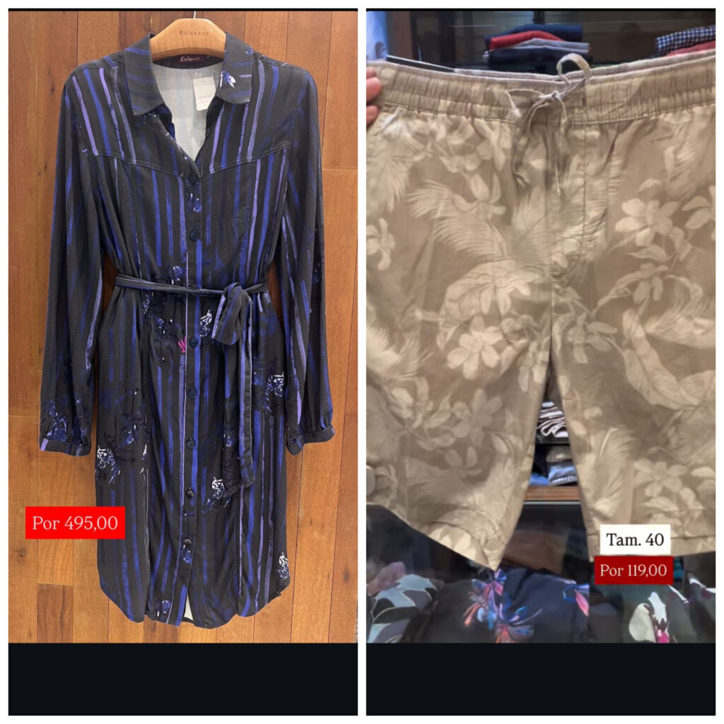 Até amanhã: Richard’s com 30% a 70% off