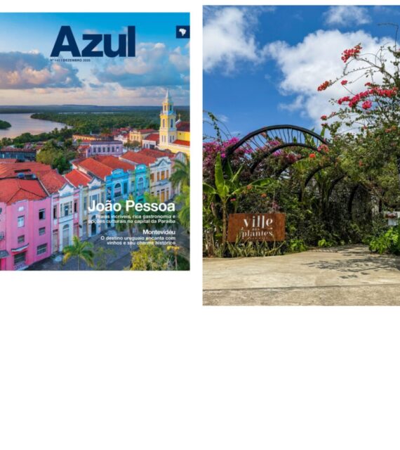 Ville des Plantes ganha destaque em revista de bordo da Azul