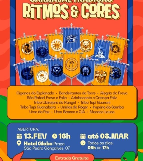 Exposição ‘Carnaval Tradição Ritmos e Cores’