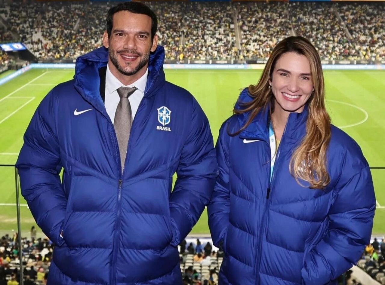 A convite de Michele Ramalho, presidente da CBF desembarca em JP