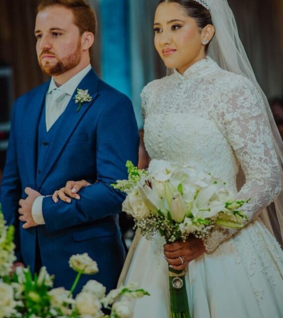 Janine Miranda e Sérgio Falcone celebram enlace inesquecível