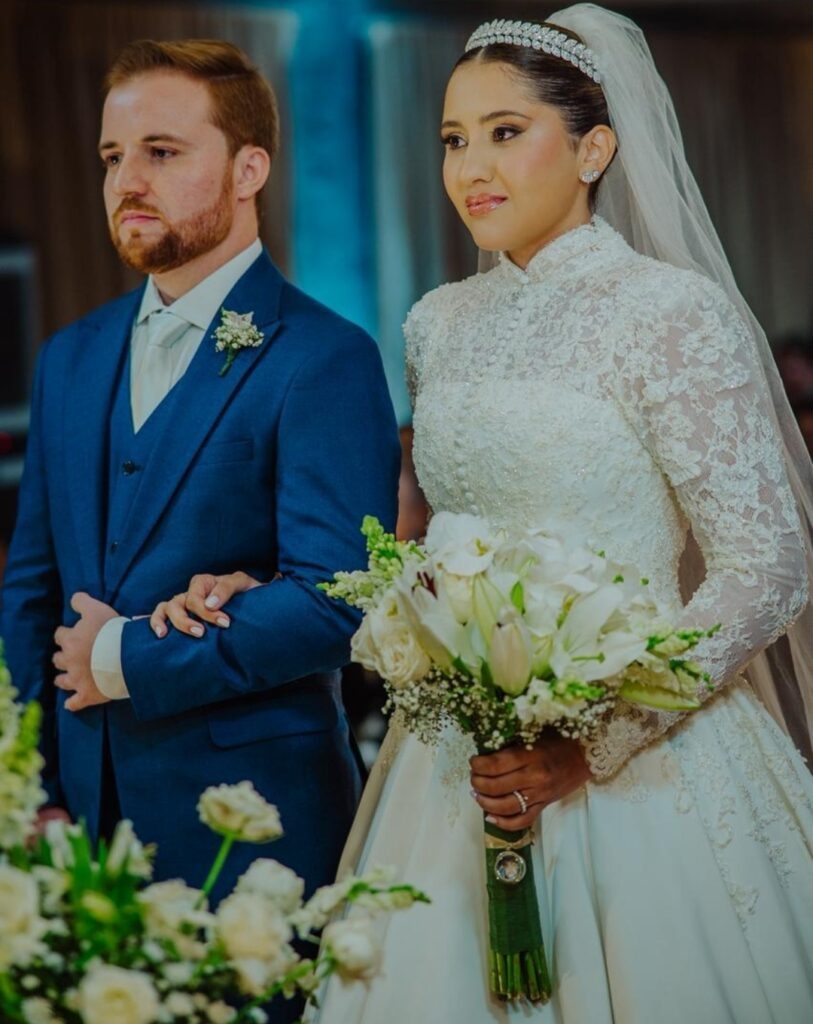 Janine Miranda e Sérgio Falcone celebram enlace inesquecível