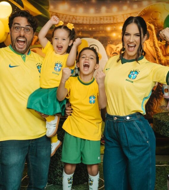 Festa em clima de copa