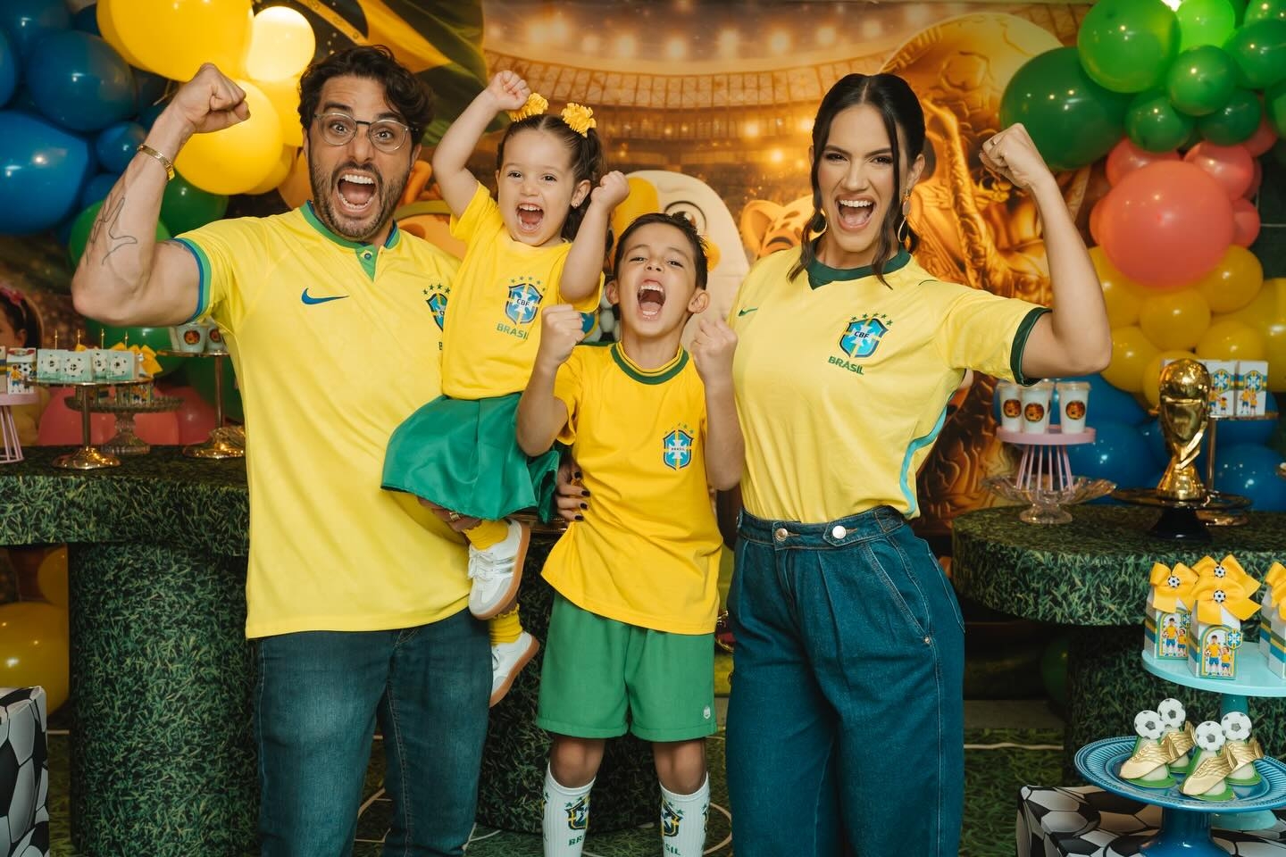 Festa em clima de copa