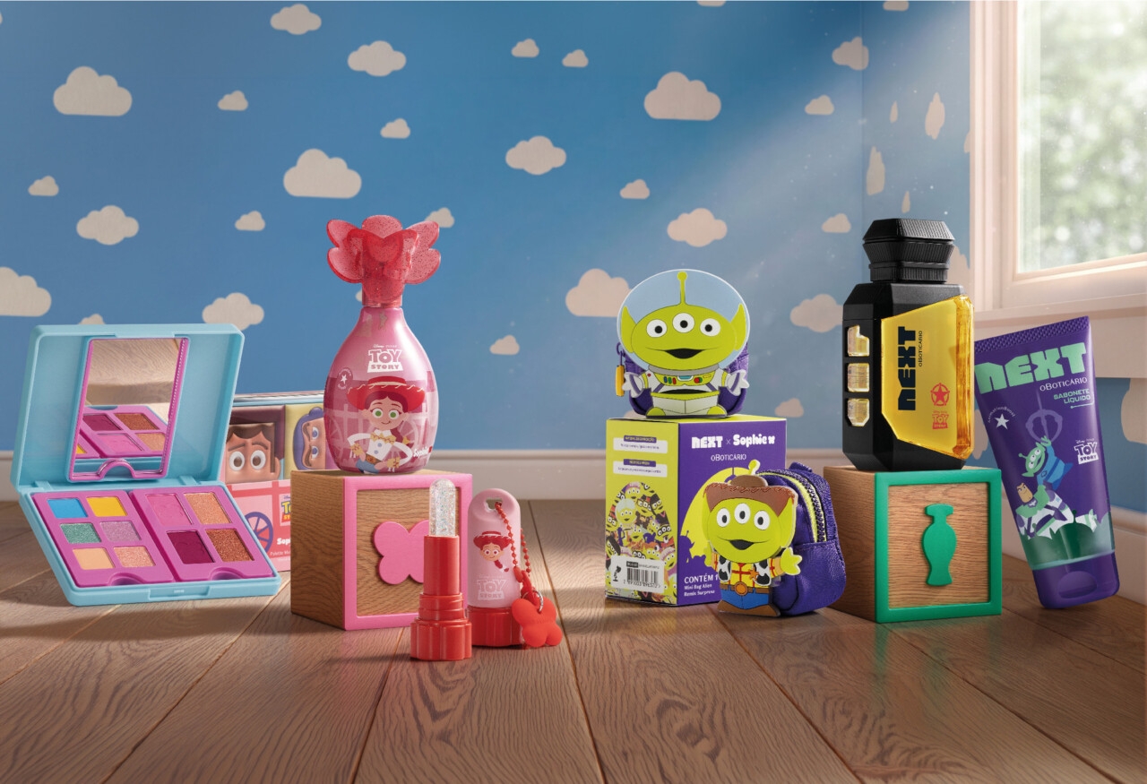 Linha inspirada em Toy Story,